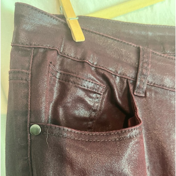 Simply Be Lana Burgundy Jeans Size 18 - Picture 4 of 11